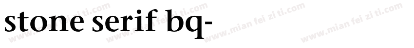 stone serif bq字体转换